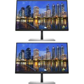 HP ELITERISPLAY E24 G5 24 بوصة كاملة HD LED-Backlit LCD IPS Monitor ، حزمة 2 عبوة مع HDMI ، محور USB ، و DisplayPort