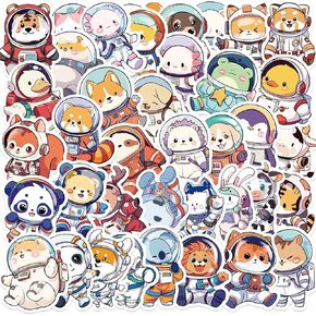 50Pcs Cartoon Alien Creature Stickers Pack,UFO Aesthetic Vinyl Sticker Decals for Water Bottle,Laptop,Phone,Skateboard,Scrapbooking,Bumper Choice for Teens Adults Fans for Party Supply (Alien)