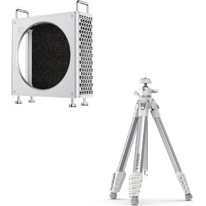 ULANZI QT01 Mac mini Case and ULANZI Camera Travel Tripod White