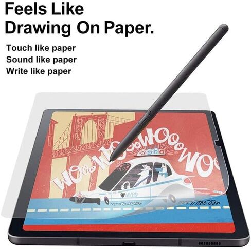 واقي شاشة Paperfeel متوافق مع علامة تبويب Samsung Galaxy A/T510/T515 (10.1 بوصة) S5E/T720/T725 S6/T860 S6 Lite P610/P615 S7/T870 S8 Plus Ultra ( in Saudi Arabia
