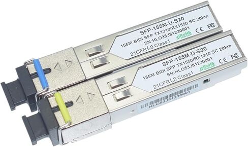 CORE المفرد 100 ميجابت في الثانية 155M 1310NM/1550NM 20km DOM WDM/BIDI SFP Transceiver (SC) in Saudi Arabia