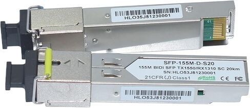 CORE المفرد 100 ميجابت في الثانية 155M 1310NM/1550NM 20km DOM WDM/BIDI SFP Transceiver (SC) in Saudi Arabia