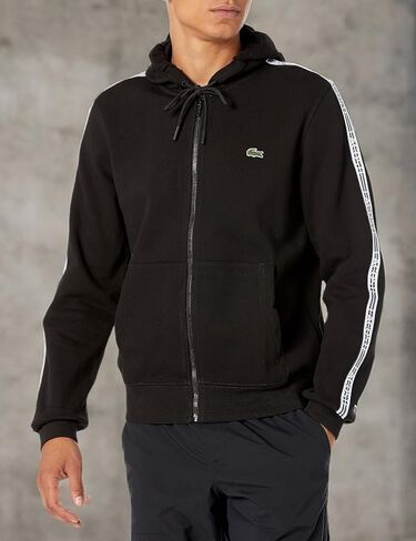 Lacoste Men's Full Zip Hooded Taping Sweatshirt in Saudi Arabia