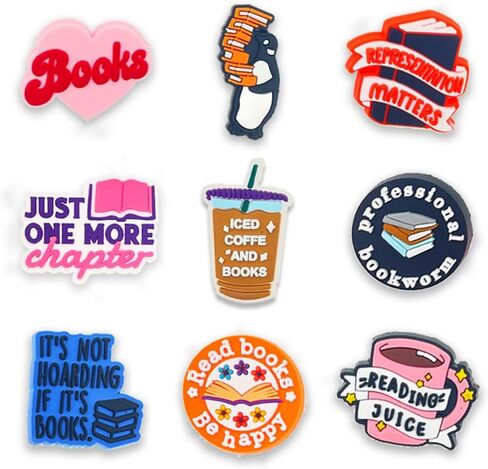 10 قطع من Yilahape لأحذية الكتب، للأطفال والمراهقين والبالغين، أحذية جمالية للقراءة لتزيين الأحذية، هدايا لمحبي الكتب in Kuwait