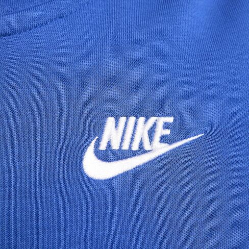 سترة بغطاء للرأس بسحاب كامل للنساء من Nike Sportswear Club Fleece (AS1، ألفا، كبير، عادي، عادي، رمادي داكن هيذر/أبيض) in Saudi Arabia