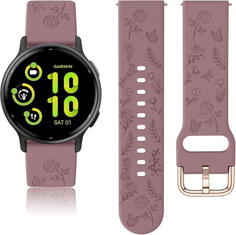 3 Pack Silicone Bands for Garmin Vivoactive 5 Watch Band/Vivoactive 3, 20mm Soft Sport Strap for Garmin Venu/Venu Sq/Venu Sq 2/Forerunner 55/165/245/645 in Saudi Arabia