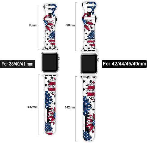 Watch Band Compatible with Apple Watch 38mm 40mm 41mm 42mm 44mm 45mm 49mm for Women Men Sport Silicone Wristbands Strap for IWatch Series 9 8 7 6 5 4 3 2 1 in Saudi Arabia