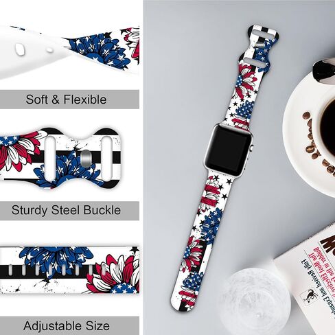 Watch Band Compatible with Apple Watch 38mm 40mm 41mm 42mm 44mm 45mm 49mm for Women Men Sport Silicone Wristbands Strap for IWatch Series 9 8 7 6 5 4 3 2 1 in Saudi Arabia