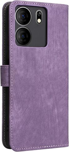for Tracfone BLU View 5 Wallet Phone Case with Screen Protector [RFID Blocking] Leather Flip Card Holder Kickstand Wristlet Women Men Cell Phone Case for BLU View5 B160V Blue View 5 Purple in Kuwait