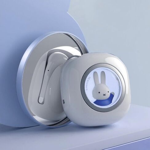 MIPOW Next-Gen x Miffy Wireless Earbuds, BT5.3 36H Playtime AI ENC Noise Cancelling IPX7, Bluetooth Sport Earphones with Charging Case, Bunny Design Pastel Pink - Gift for Father's Day in Saudi Arabia