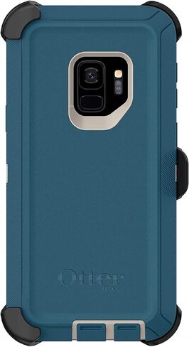 OtterBox Defender Series Case for Galaxy S9 (Only) - Holster Clip Included - Non-Retail Packaging - Big Sur (Pale Beige/Corsair) in Saudi Arabia