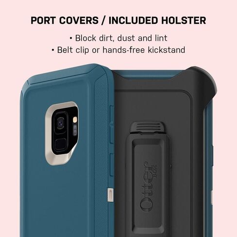 OtterBox Defender Series Case for Galaxy S9 (Only) - Holster Clip Included - Non-Retail Packaging - Big Sur (Pale Beige/Corsair) in Saudi Arabia