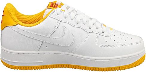 Nike Air Force 1 Low Retro QS White/White-University Gold (DX1156 101) - 9.5 in Saudi Arabia