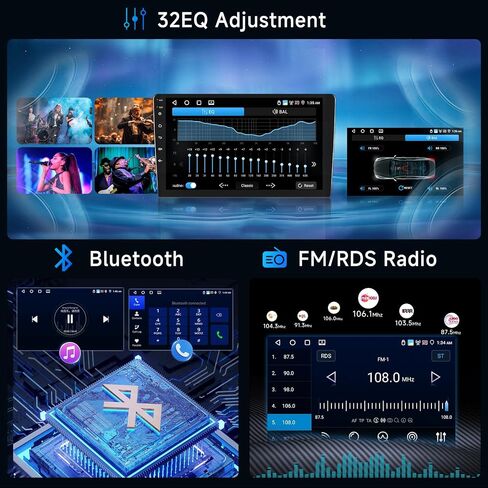 [4G+64G] ستيريو سيارة أندرويد للاختلاف Nissan Versa Note 2014-2018 مع Radio Android Auto Radio و Hodozzy 9 بوصة مع GPS ، رابط المرآة ، البلوتوث ، WiFi ، DSP ، FM/RDS Radio in Saudi Arabia