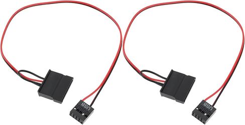 2pcs USB 9-spin إلى كابل SATA واحد لـ ITX اللوحة الأم USB 2.5 بوصة SATA in Kuwait