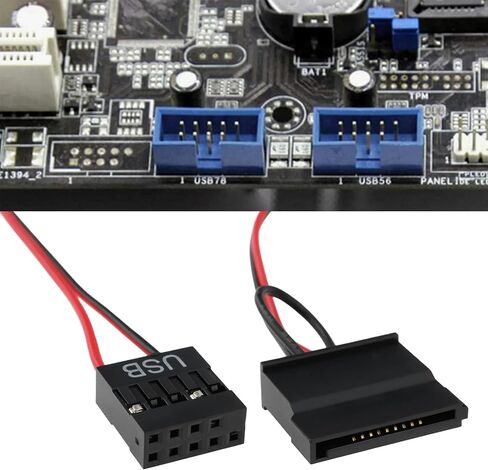 2pcs USB 9-spin إلى كابل SATA واحد لـ ITX اللوحة الأم USB 2.5 بوصة SATA in Kuwait
