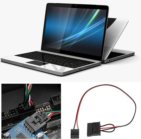 2pcs USB 9-spin إلى كابل SATA واحد لـ ITX اللوحة الأم USB 2.5 بوصة SATA in Kuwait
