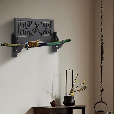 Sword Wall Mount Samurai Sword Display, 3 Tier Sword Display Wall Mount with Felt Strips Velvet for Samurai Swords and Standard Swords (武) in Saudi Arabia