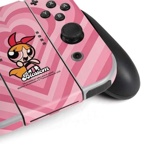 Skinit Decal Gaming Skin Compatible with Nintendo Switch OLED (2021) - Officially Licensed Cartoon Network Powerpuff Girls Bubbles Design in Saudi Arabia