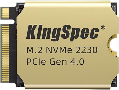 Kingspec 2TB M.2 2230 SSD PCIE 4.0 ، 5000 ميجابايت/ثانية اقرأ التبريد النحاسي ، فلاش NAND ثلاثي الأبعاد ، متوافق مع سطح البخار/ASUS ROG Ally/Surface Pro in Kuwait