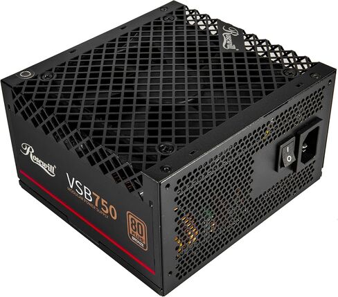 Rosewill VSB 750W 80+ Bronze, ATX 3.0 & 3.1 Compatible, Semi-Modular Power Supply, PCIe 5.1 12V-2x6 Connector, 105°C/221°F Japanese Capacitor, 120mm ICB Silent Fan - 5 Year Warranty in Kuwait
