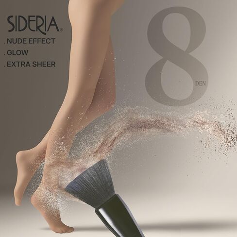 لباس ضيق نسائي من CALZITALY، نايلون شفاف، جوارب طويلة صيفية، جوارب 8DEN، طبيعي، طبيعي، S، M، L، صنع في إيطاليا in Kuwait