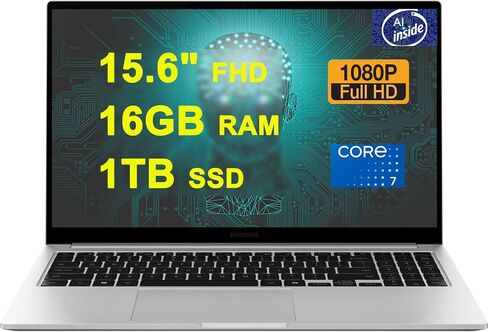 Samsung Galaxy Book 4 Business Copilot AI PC Laptop 15.6 "FHD Anti-Glare Intel 10-Core Core 7 150U (Beats I7-1335U) in Kuwait