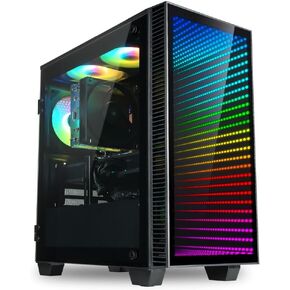 Continuum Micro Gaming Desktop - NVD GeForce RTX 5080 16GB, AMD 8-Core Ryzen 7 9800X3D Processor, 64GB DDR5 RAM, 2TB Gen4 NVMe SSD, WiFi, Windows 11 Pro - RGB Gamer Computer