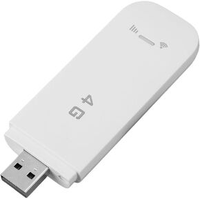 Yoidesu 4G LTE USB Modem, Portable Router with SIM Card Slot Europe Asia Version, High Speed Pocket Mobile Hotspot Mini Travel Router Unlocked 4G Dongle, Support 10 Users (White)
