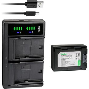 Kastar 2-Pack IA-BP210E Battery and LTD2 USB Charger Replacement for Samsung HMX-S15, HMX-S15BN, HMX-S15BP, HMX-S16, SMX-F40, SMX-F40BN, SMX-F40LN, SMX-F40RN, SMX-F40SN, SMX-F43, SMX-F43BN, SMX-F44