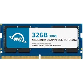OWC 32GB Replacement for Micron MTC20C2085S1TC48B MTC20C2085S1TC48BR - DDR5 4800 PC5-38400 CL40 2Rx8 262-pin 1.1V ECC Unbuffered SODIMM Memory RAM Module Upgrade