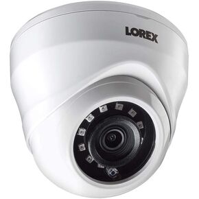 Lorex LAE221 Indoor/Outdoor 1080p HD Analog MPX Security Dome Camera, 3.6mm, 130ft IR Night Vision, Works with Lorex MPX DVR, Camera Only, White,1PK (M.Refurbished)