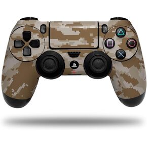 Skin Compatible with Sony PS4 Dualshock Controller PlayStation 4 Original Slim and Pro WraptorCamo Digital Camo Desert (Controller NOT Included)