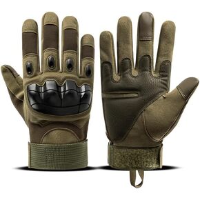 Tactical Gloves, Non-Slip wear-Resistant to Protect Hands, Suitable for Outdoor Sports (Green, XL)
