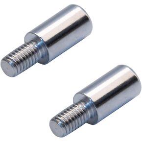 ND 2Pc Chrome Arcade Joystick Shaft Extender 15mm Extension Rod for SANWA Joysticks