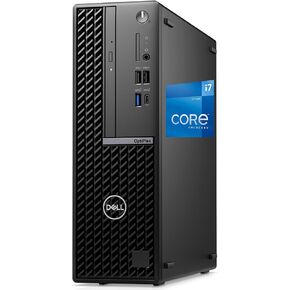 Dell 7010 Plus Optiplex SFF Desktop Computer- Intel i7-13700, 64GB RAM, 2TB NVMe PCIe SSD, DisplayPort, HDMI, Wi-Fi, Bluetooth, USB C 20Gbps, Windows 11 Pro, Black (Renewed)