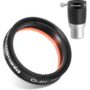 Astromania 1.25 "4 -Elements 5x Telextender Premium Barlow Lens - حزمة مع - 1.25" مرشح O -III
