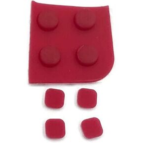 ل Nintendo New 3DS XL LCD SCED غطاء ثقب غطاء أقدام المطاط المسمار؟ 1 مجموعة؟ (Red OEM)