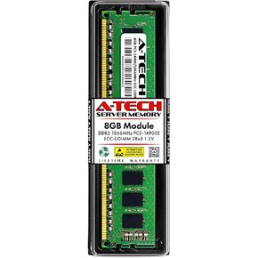 A-Tech 8GB RAM Replacement for CT102472BA186D | DDR3 1866MHz PC3-14900E ECC UDIMM 2Rx8 1.5V Unbuffered DIMM 240-Pin Server & Workstation Memory Module