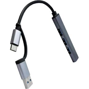 USB Hub 4-Port USB 3.0 Hub,USB Splitter with 5Gbps Data Transfer, Applicable for Windows, Mac, Notebook PC, Laptop, USB Flash Drives, and Mobile HDD