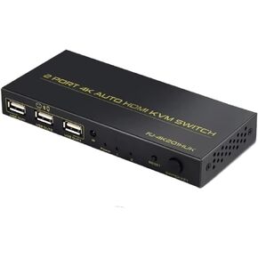 2 Port USB KVM Switch Box لـ 2 PC مشاركة لوحة مفاتيح طابعة Mouse Perint