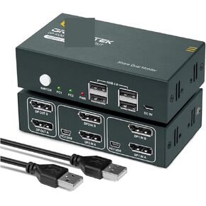 USB HDMI DP DVI VAG KVM Switcher لنظام التشغيل Windows10 PC 2 4 8 16 في 1 2 مفتاح مشاركة طابعة الماوس لوحة المفاتيح 4 مفتاح USB (4K-2IN-2OUT-KVM-HDMI)
