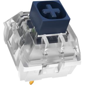 Box Navy Switches for Mechanical Gaming Keyboard DIY, 3pin 60gf Clicky,Compatible for 5pin RGB/SMD hot swappable. (Navy 30pcs)