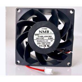 3115RL-05W-B69 24V 0.50A 80X80X38MM 2-Wire Cooling Fan