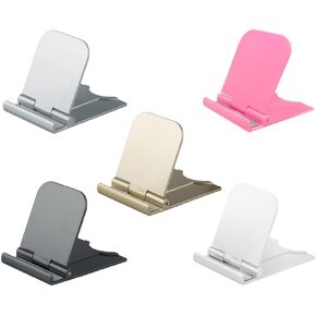 5 Pcs Foldable Cell Phone Stands, AIFUDA Portable Phone Holder Universal Cellphone Desktop Cradle for Tablets, Reader, Mini iPad, Smartphone