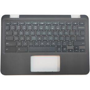 Replacement Upper Case Palmrest for DELL Chromebook 11 3100 11.6'' Laptop with UPSELL Non-Touchpad Keyboard Assembly TK87M 0TK87M AP2FH000500