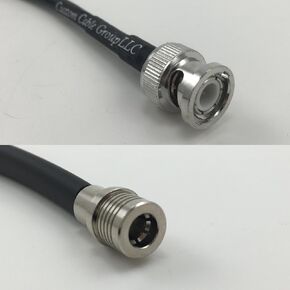 3 feet RG58 BNC MALE to QMA MALE Pigtail Jumper RF coaxial cable 50ohm Quick USA Shipping