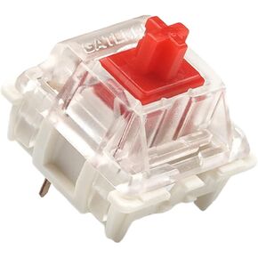 Gateron ks-9 Key Switches for Mechanical Gaming Keyboards | Plate Mounted (Gateron Silent Red, 90 Pcs)
