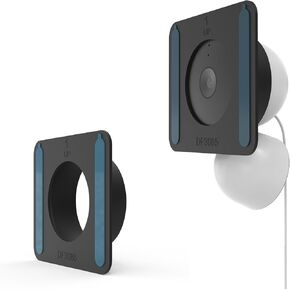 Silicone Cover for Google Nest Cam Indoor(Wired)-2nd Gen (Black, 1*Pack)