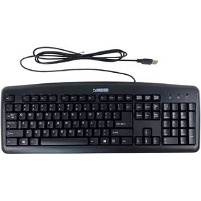 NCS USB KU-0325 USB Wired Plug and Play PC Computer Keyboard Black